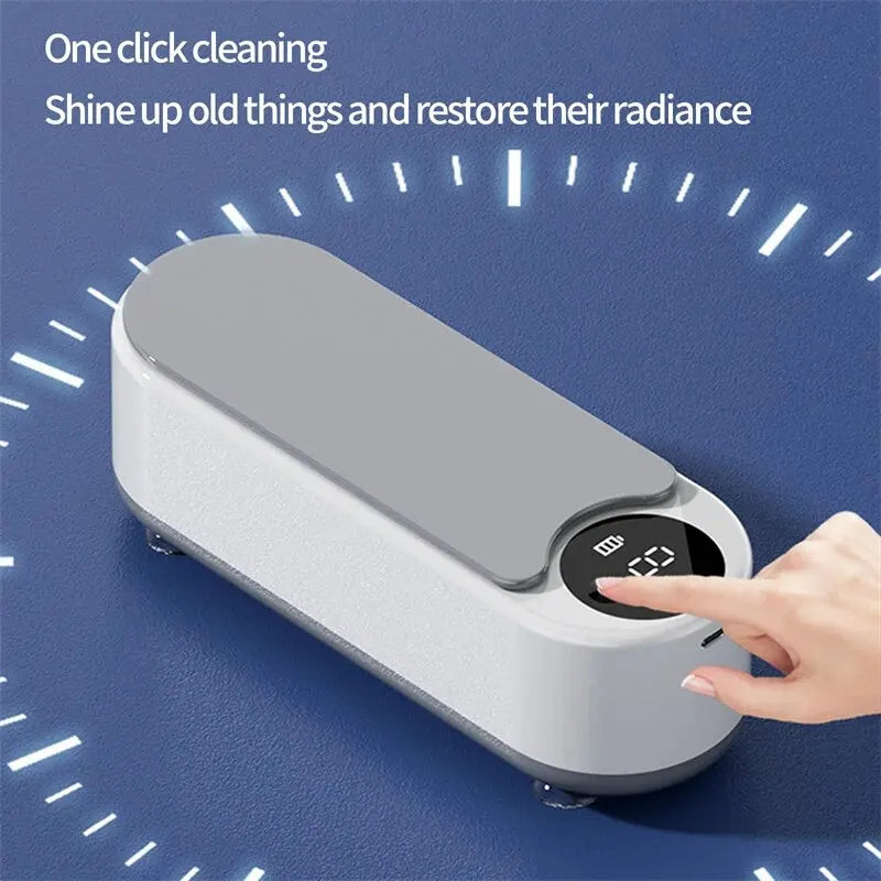 One-touch ultrasonic jewelry cleaner