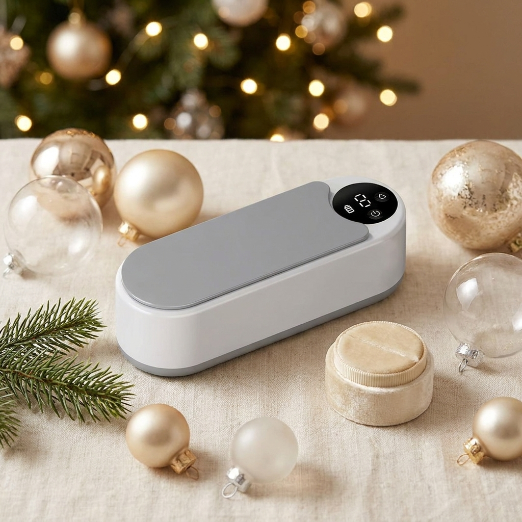 SparkLuxe jewelry cleaner holiday gift scene